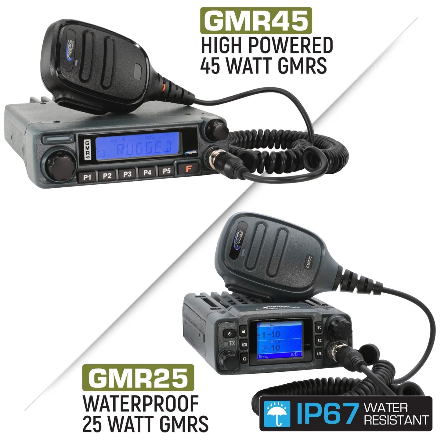 Jeep Wrangler JL, JLU, and Gladiator JT Two-Way GMRS Mobile Radio Kit